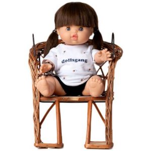 MINIKANE PORTE VELO EN OSIER POUR POUPEE MINIKANE