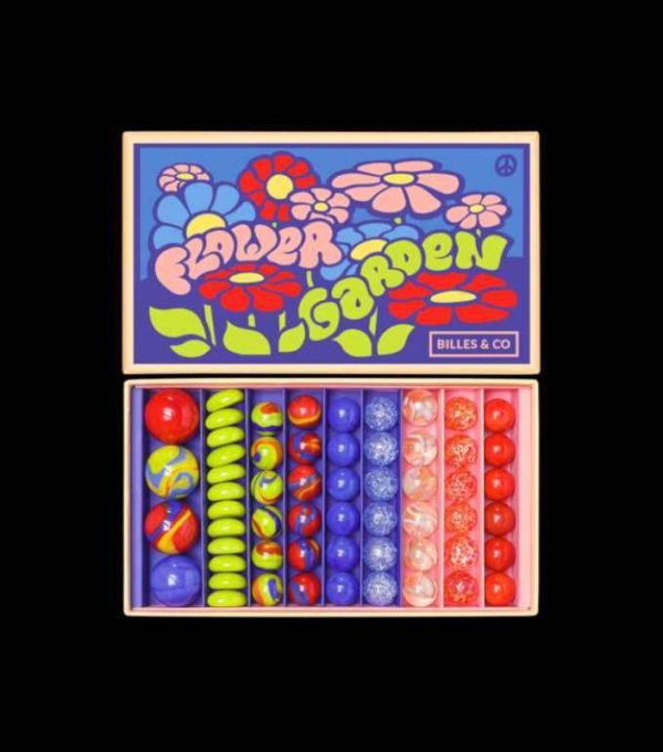 COFFRET DE BILLES FLOWER GARDEN
