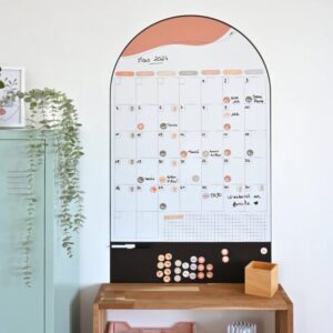 CALENDRIER MURAL MENSUEL MAGNETIQUE FERF