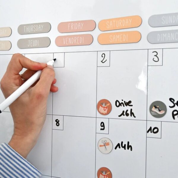 CALENDRIER MURAL MENSUEL MAGNETIQUE FERF – Image 4